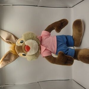 Vintage 1990's Plush BRER RABBIT Disneyland Disney World 14" to Head 18" to ears